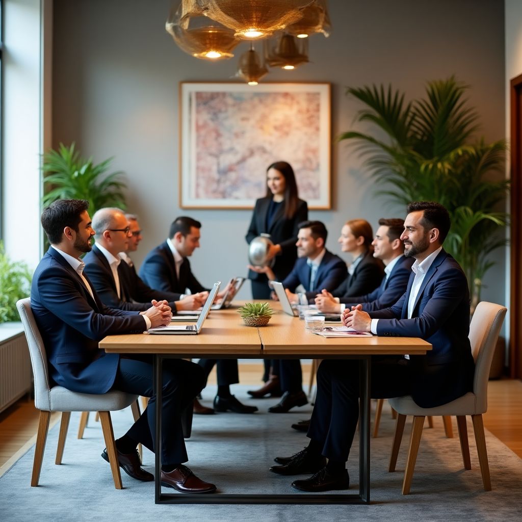 Equipo de FinanzAR en oficina moderna